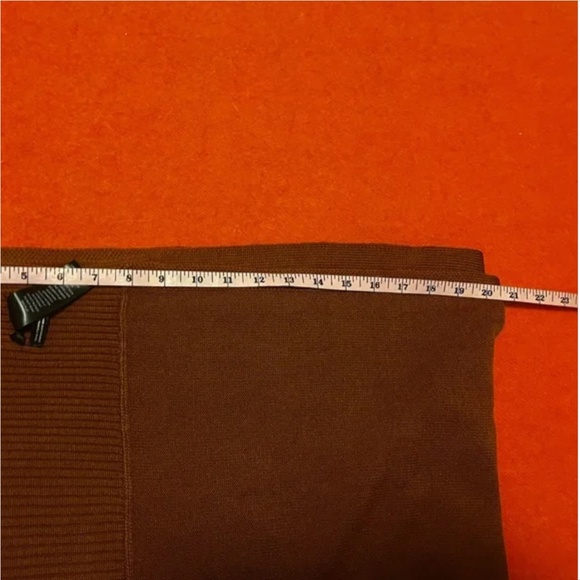 Brown extra-long responsible merino wool scarf NWT - Picture 12 of 13
